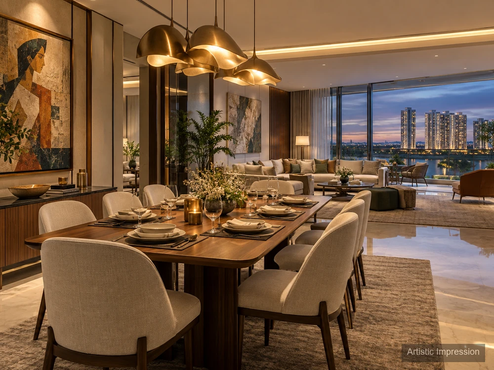 Dining area — Sobha Wisteria